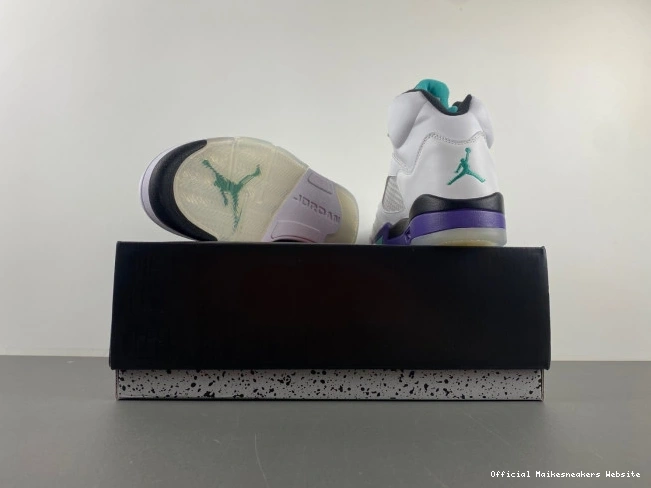 Official Maikesneakers Air Retro Grape 5 Jordan (2013) 136027-108 0716